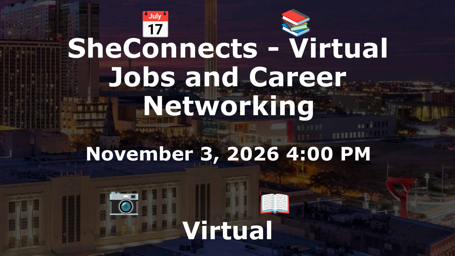 SheConnects - Virtual Jobs and Career Networking event image